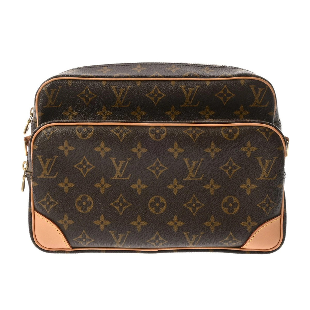 LOUIS VUITTON Monogram Nile Brown Canvas Shoulder Bag